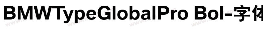 BMWTypeGlobalPro Bol字体转换